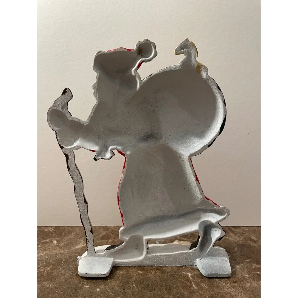 Old World Christmas Santa‎ Claus Cast Iron Figurine Door Stop Christmas Holiday